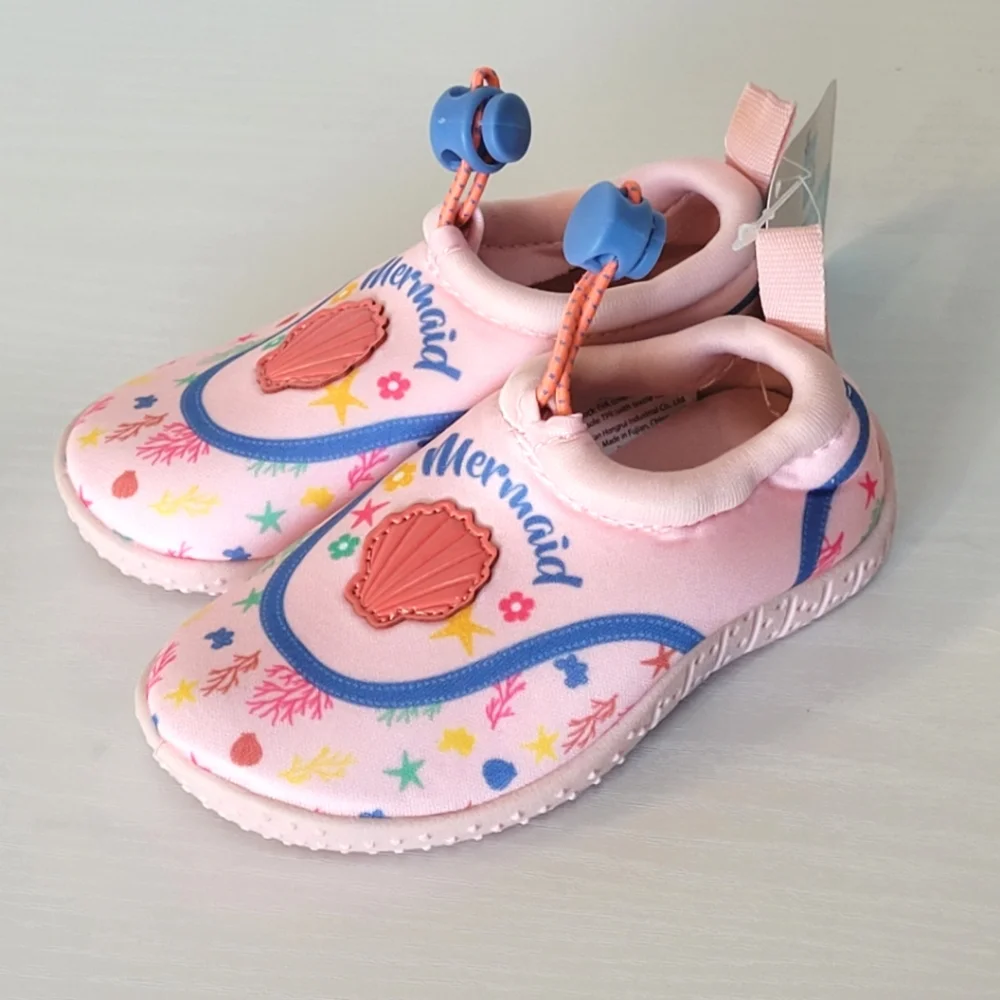 Water Shoes for Toddlers - Pink Mermaid Design